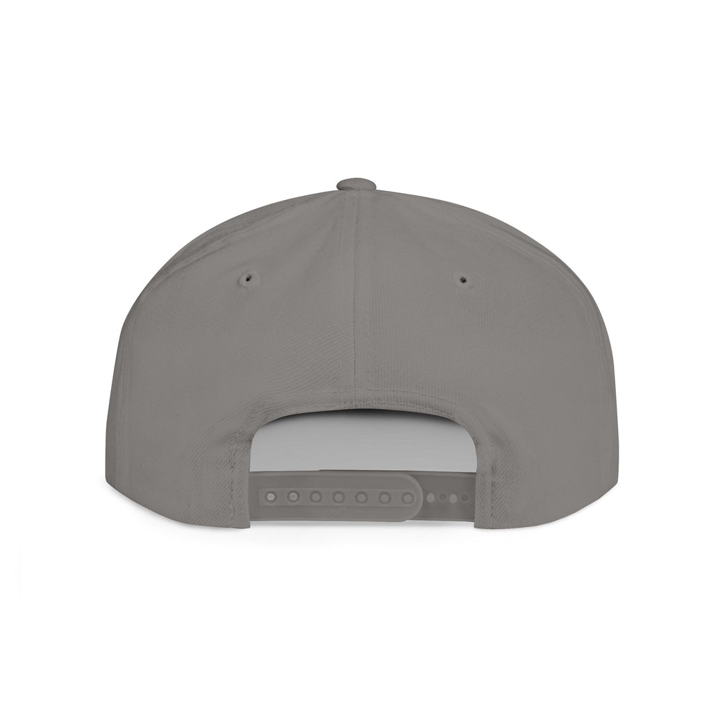 Embroidered Gold Cross Snapback Hat — Faith-Inspired Flat Bill Cap