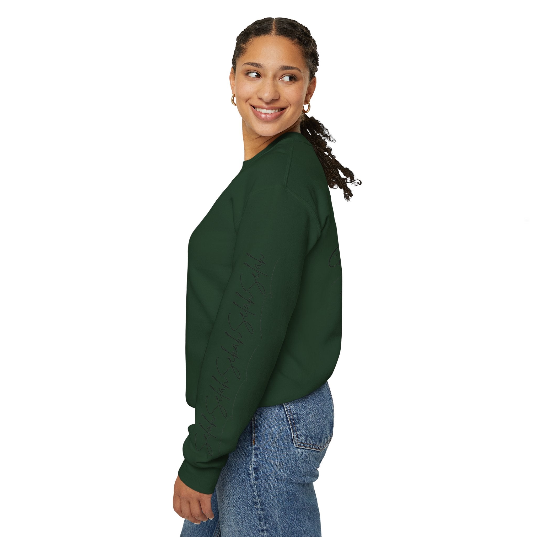 Christian Cross Sweatshirt — "Come to Me and Rest" Inspirational Crewneck