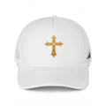 Gold Ornate Cross Trucker Hat