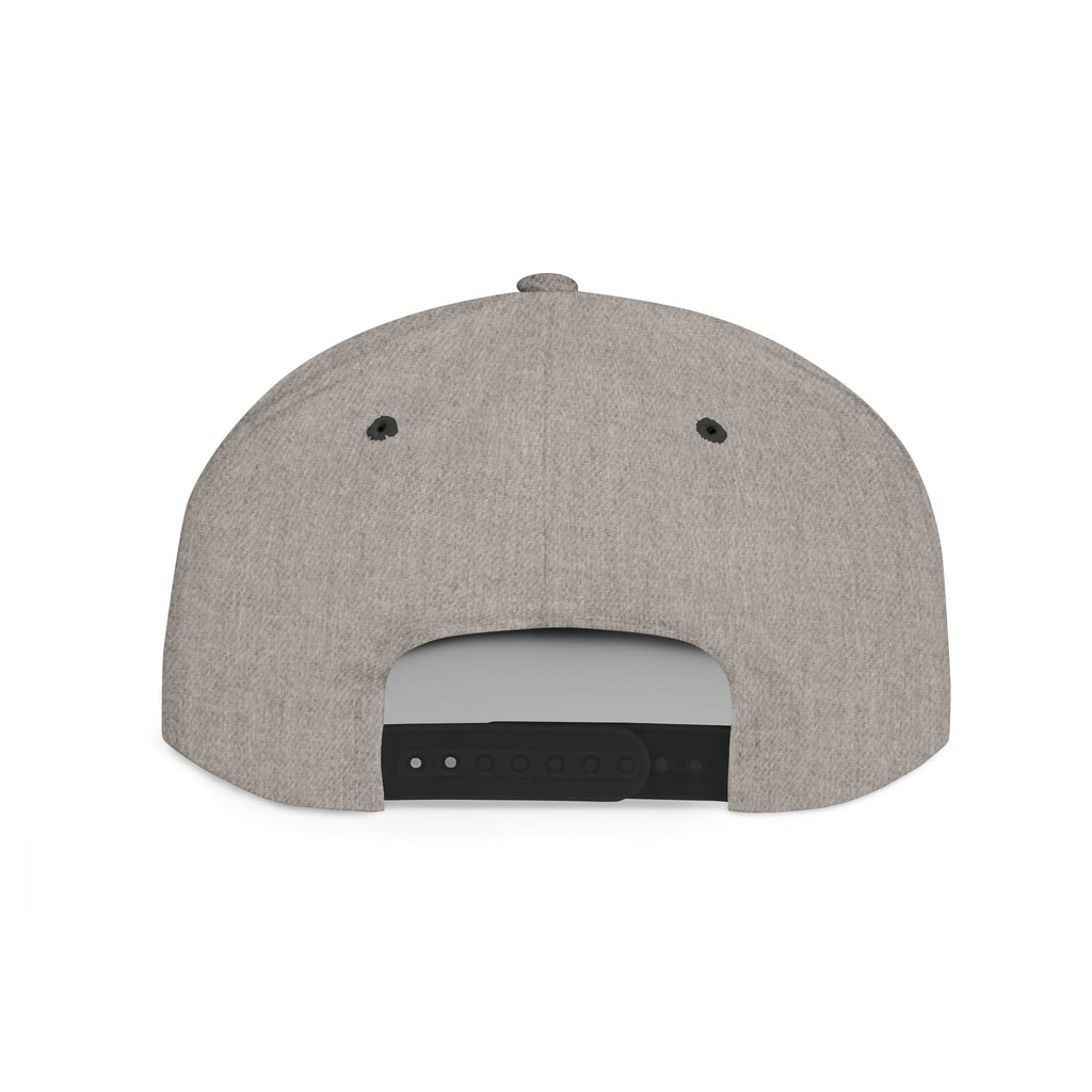 Embroidered Gold Cross Snapback Hat — Faith-Inspired Flat Bill Cap